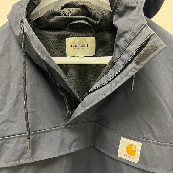 Carhartt Navy Blue Hooded Jacket - Picture 3 of 7